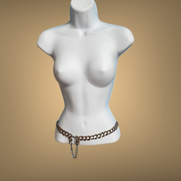 Silvertone Chain Link Vintage Belt - Picture 1 of 8